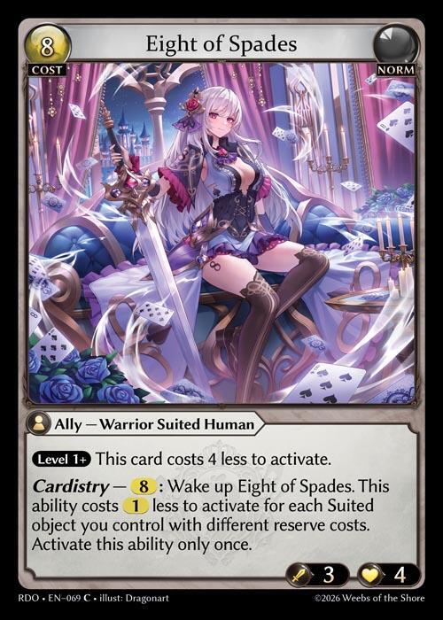 Eight of Spades 069 Common Radiant Origins NM