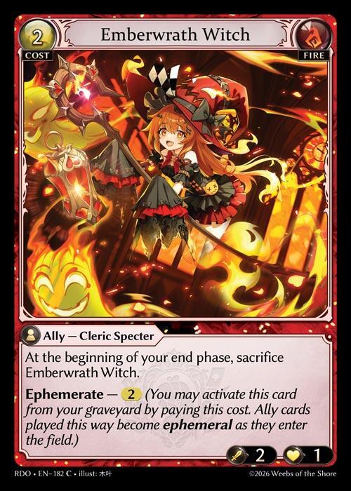 Emberwrath Witch 182 Common Radiant Origins NM