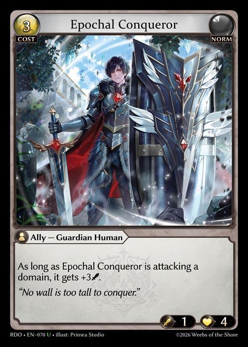 Epochal Conqueror 070 Uncommon Radiant Origins NM