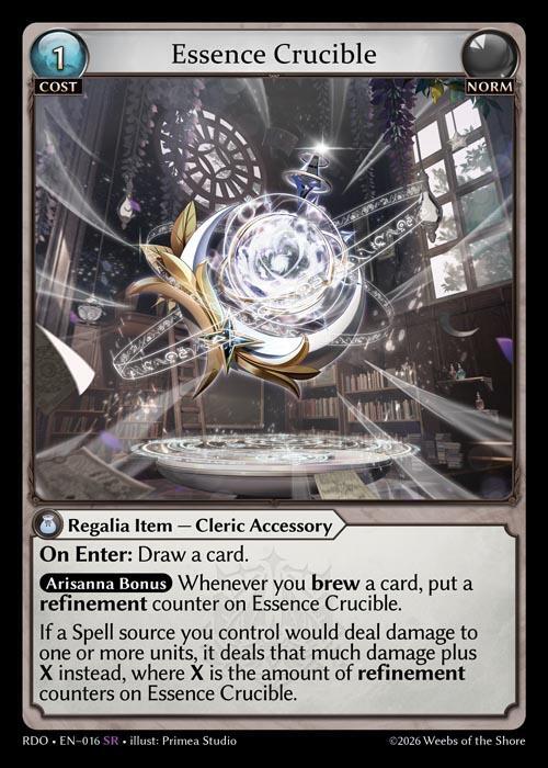 Essence Crucible 016 Super Rare Radiant Origins NM