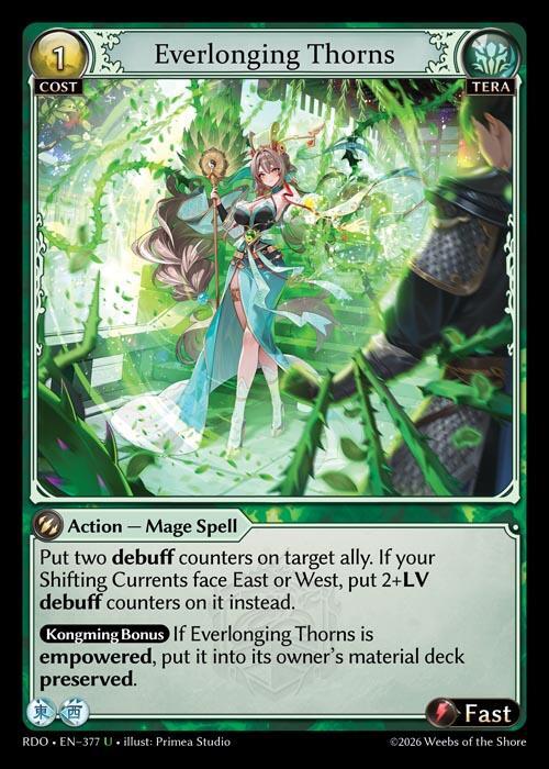 Everlonging Thorns 377 Uncommon Radiant Origins NM