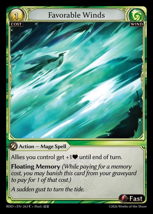 Favorable Winds 263 Common Radiant Origins NM
