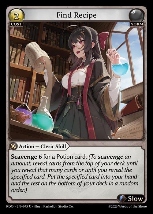 Find Recipe 075 Common Radiant Origins NM