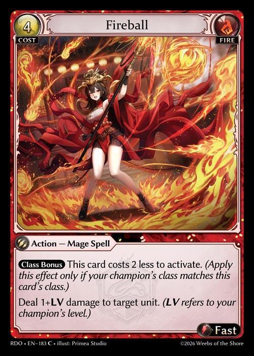 Fireball 183 Common Radiant Origins NM
