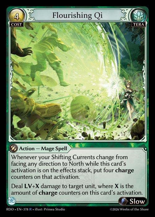 Flourishing Qi 378 Rare Radiant Origins NM