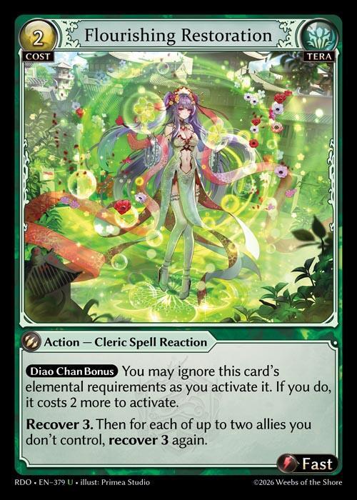 Flourishing Restoration 379 Uncommon Radiant Origins NM