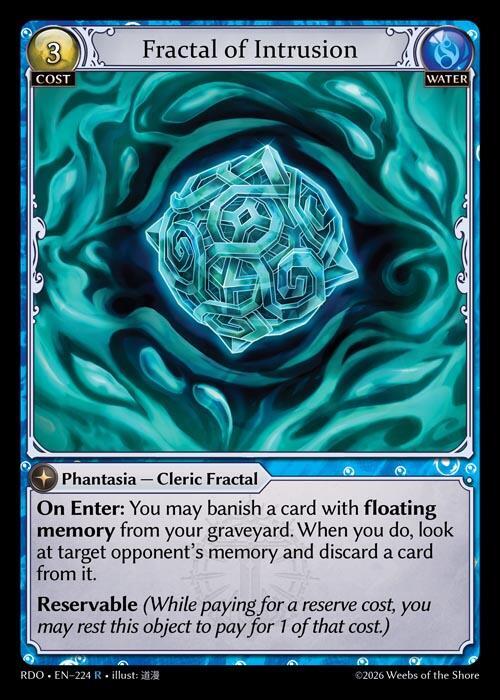 Fractal of Intrusion 224 Rare Radiant Origins NM