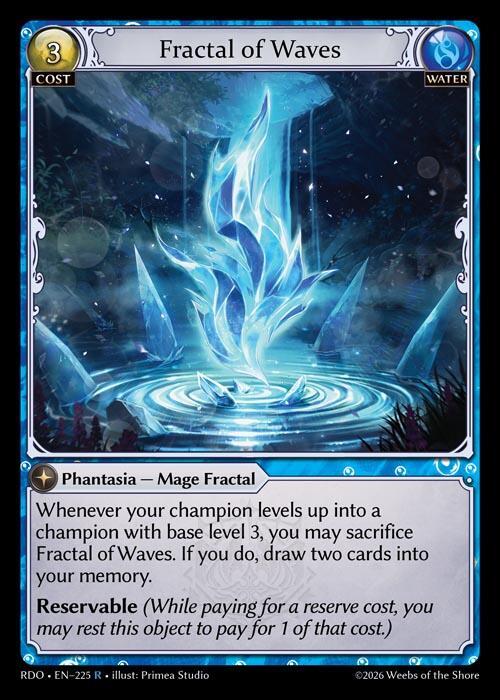 Fractal of Waves 225 Rare Radiant Origins NM