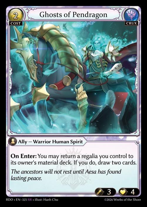 Ghosts of Pendragon 325 Super Rare Radiant Origins NM