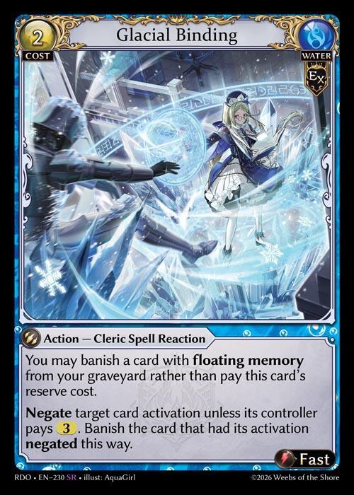 Glacial Binding 230 Super Rare Radiant Origins NM