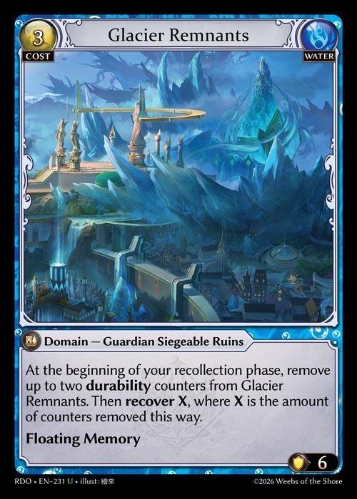 Glacier Remnants 231 Uncommon Radiant Origins NM