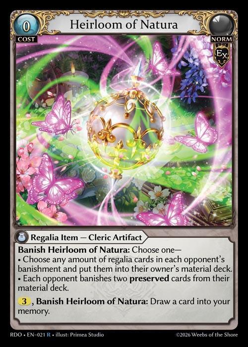 Heirloom of Natura 021 Rare Radiant Origins NM