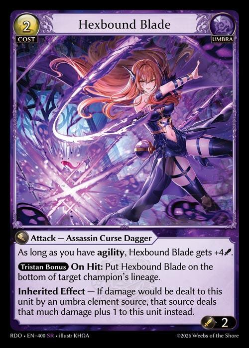Hexbound Blade 400 Super Rare Radiant Origins NM