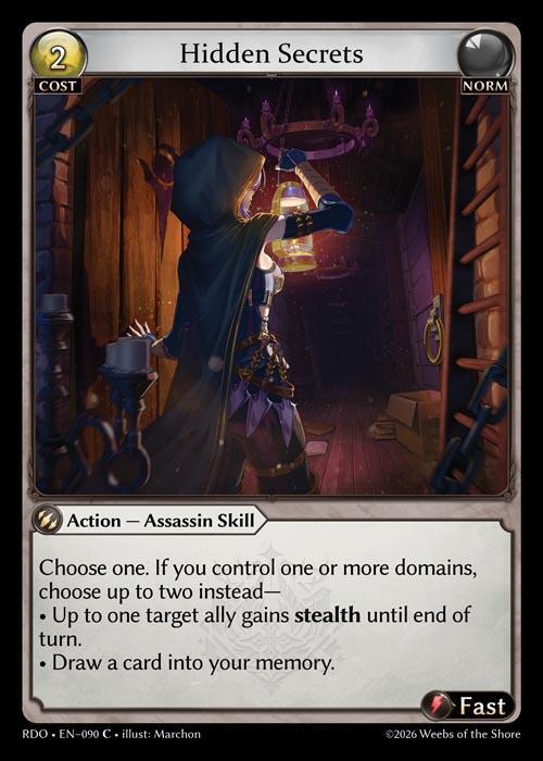 Hidden Secrets 090 Common Radiant Origins NM