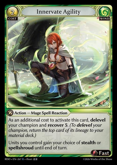 Innervate Agility 267 Rare Radiant Origins NM