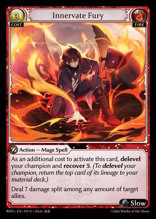 Innervate Fury 193 Rare Radiant Origins NM