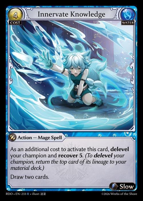 Innervate Knowledge 233 Rare Radiant Origins NM