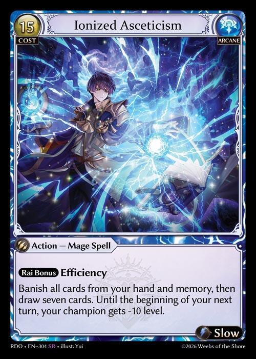 Ionized Asceticism 304 Super Rare Radiant Origins NM