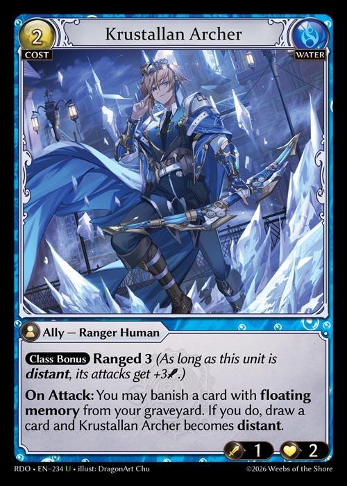 Krustallan Archer 234 Uncommon Radiant Origins NM