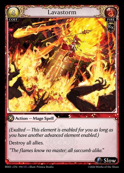 Lavastorm 194 Super Rare Radiant Origins NM