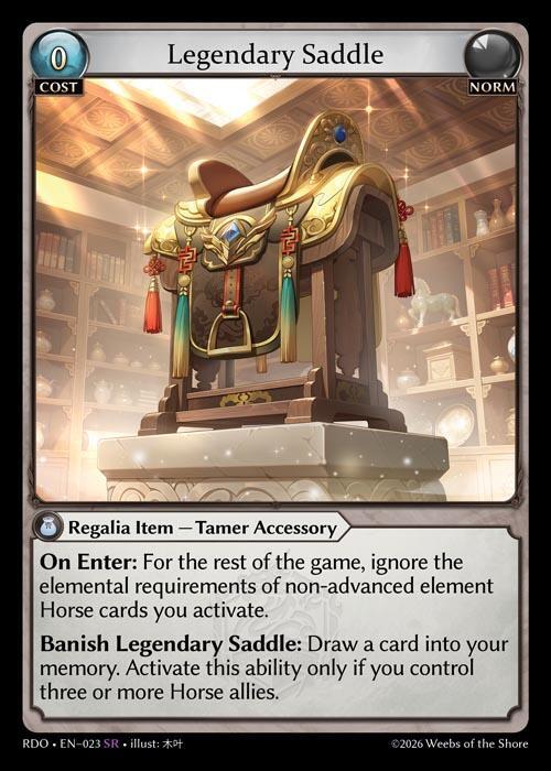 Legendary Saddle 023 Super Rare Radiant Origins NM