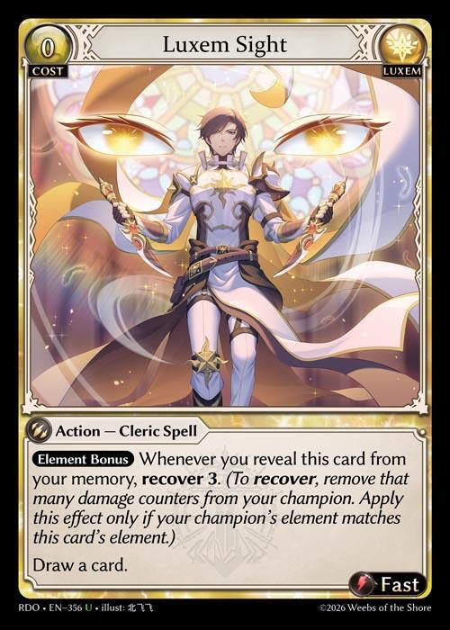 Luxem Sight 356 Uncommon Radiant Origins NM