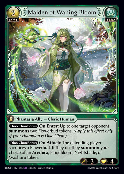 Maiden of Waning Bloom 385 Super Rare Radiant Origins NM