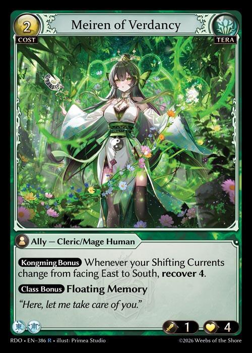 Meiren of Verdancy 386 Rare Radiant Origins NM