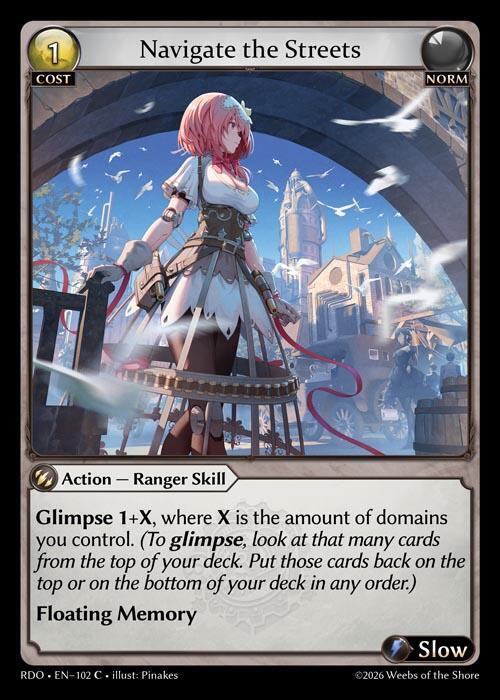 Navigate the Streets 102 Common Radiant Origins NM