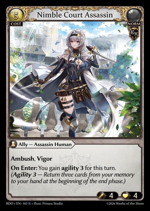 Nimble Court Assassin 103 Rare Radiant Origins NM