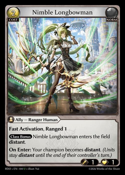 Nimble Longbowman 104 Uncommon Radiant Origins NM