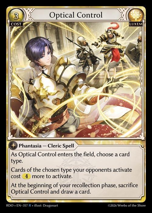 Optical Control 357 Rare Radiant Origins NM