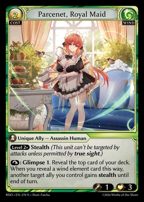 Parcenet, Royal Maid 270 Rare Radiant Origins NM