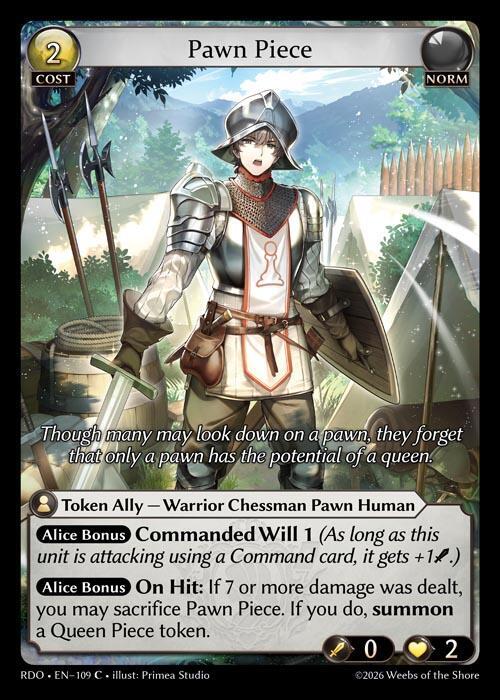 Pawn Piece 109 Common Radiant Origins NM