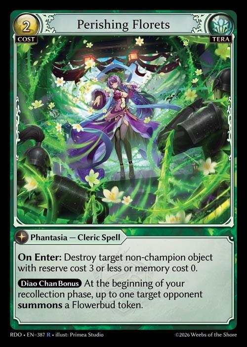 Perishing Florets 387 Rare Radiant Origins NM