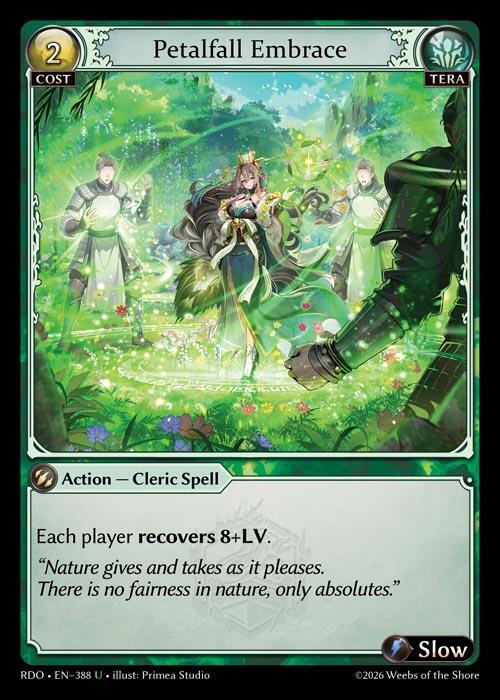 Petalfall Embrace 388 Uncommon Radiant Origins NM