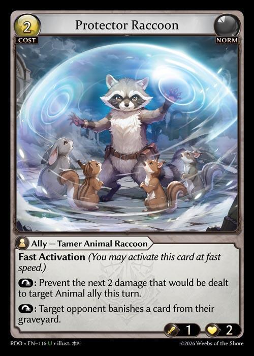 Protector Raccoon 116 Uncommon Radiant Origins NM