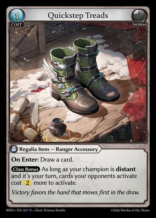 Quickstep Treads 027 Rare Radiant Origins NM