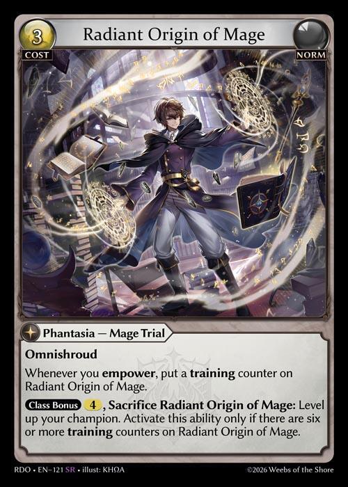 Radiant Origin of Mage 121 Super Rare Radiant Origins NM