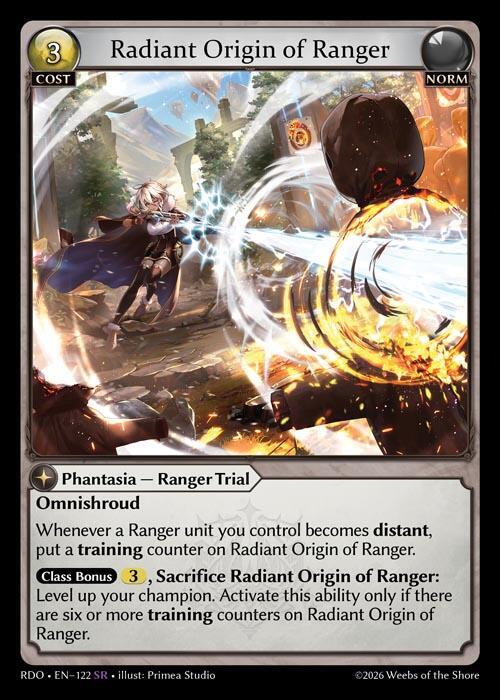 Radiant Origin of Ranger 122 Super Rare Radiant Origins NM