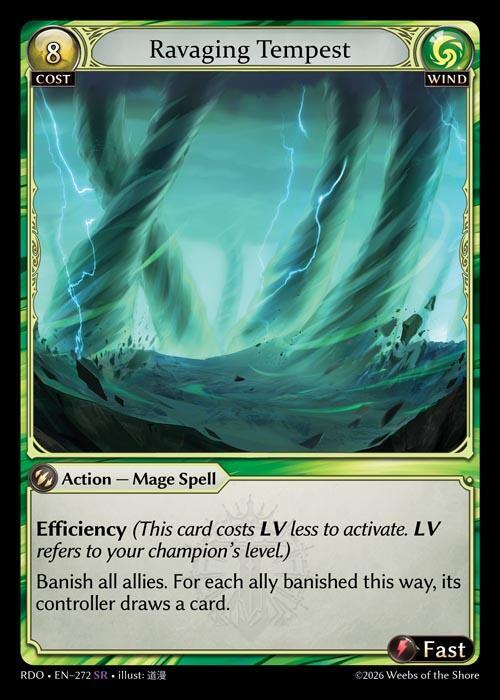 Ravaging Tempest 272 Super Rare Radiant Origins NM