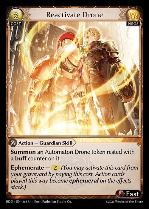 Reactivate Drone 368 Uncommon Radiant Origins NM