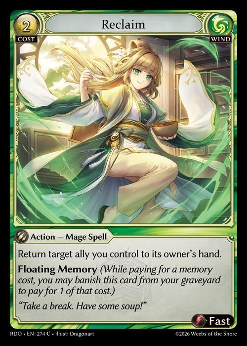 Reclaim 274 Common Radiant Origins NM