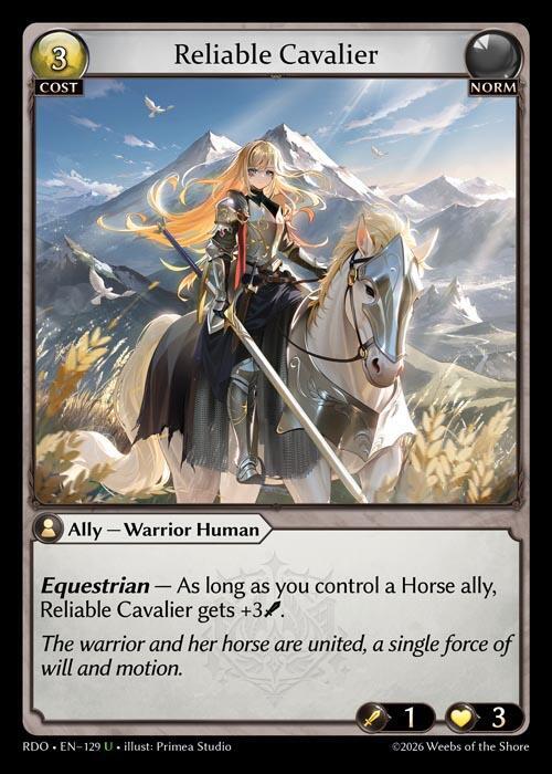 Reliable Cavalier 129 Uncommon Radiant Origins NM