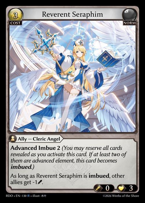 Reverent Seraphim 130 Rare Radiant Origins NM
