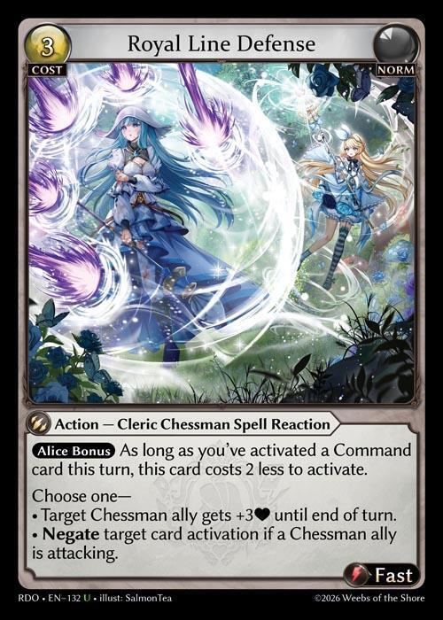 Royal Line Defense 132 Uncommon Radiant Origins NM