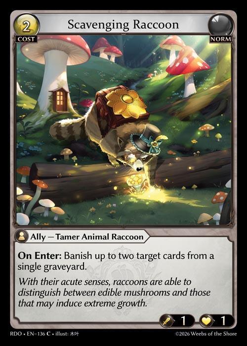 Scavenging Raccoon 136 Common Radiant Origins NM