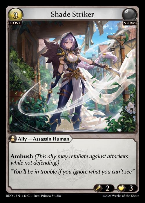 Shade Striker 140 Common Radiant Origins NM