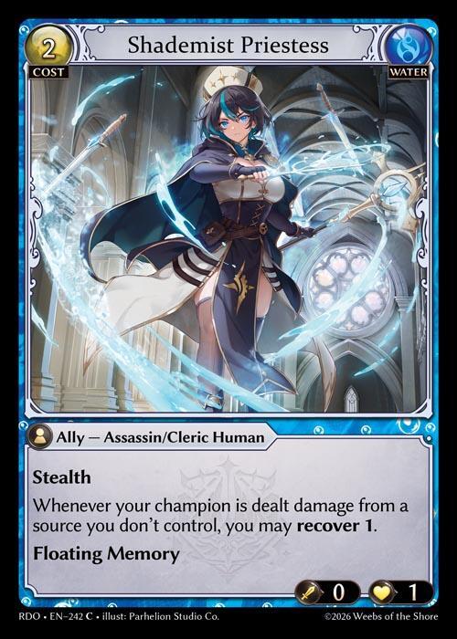 Shademist Priestess 242 Common Radiant Origins NM