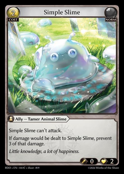 Simple Slime 144 Common Radiant Origins NM